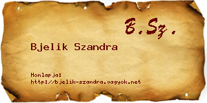 Bjelik Szandra névjegykártya